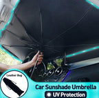 JASVIC Car Windshield Sun Shade Umbrella - Foldable Car Umbrella Sunshade Cover UV Block Car Front Window (Heat Insulation Protection) for Auto Windshield Covers Most Cars (Large)