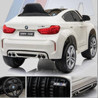 Newest Official 12v BMW X6 M Kids Ride On Car With Leather,Remote Control, Music, Lights