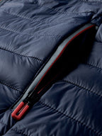 mens zip front quilted solid basic padded puffer jackets with pocket