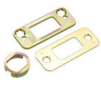 Camelot Bright Brass Connect Smart Lock with Alarm and Georgian Door Knob Handleset