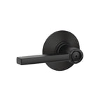 Latitude Matte Black Privacy Bed/Bath Door Lever