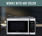 Farberware Classic FMO09AHTBKD Classic 0.9 Cu. Ft. 900-Watt Microwave Oven with LED Lighting,  Steel