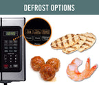 Farberware Classic FMO09AHTBKD Classic 0.9 Cu. Ft. 900-Watt Microwave Oven with LED Lighting,  Steel