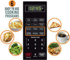 Farberware Classic FMO09AHTBKD Classic 0.9 Cu. Ft. 900-Watt Microwave Oven with LED Lighting,  Steel