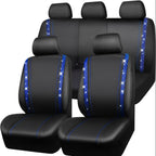 Bling Car Seat Covers Full Set, Shining Rhinestone Waterproof Leather Seat Covers For Women,Universal Fit 95% Automotive, Silver Artificial Diamond