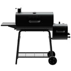 Barrel Charcoal Grill Smoker 29'' -in Temperature Gau2 Wheels