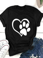 Love Print Short Sleeve T-Shirt