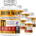 Doctor Taller Kids - Supplement Kids with Multivitamins and Multiminerals for Optimal Health - for Kids Ages 2 to 9 - Grape Flavor - 90 Vegan Chewable Tablets (Pack of 6)