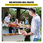 Spit Roaster Rotisserie Pig Lamb Roast BBQ Portable Picnic Outdoor Cooker Grill1