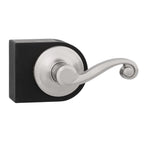 Lido Satin Nickel Right-Handed Dummy Door Lever with Microban Antimicrobial Technology