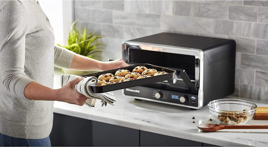 KitchenAid KCO211BM Digital Countertop Toaster Oven, Black Matte