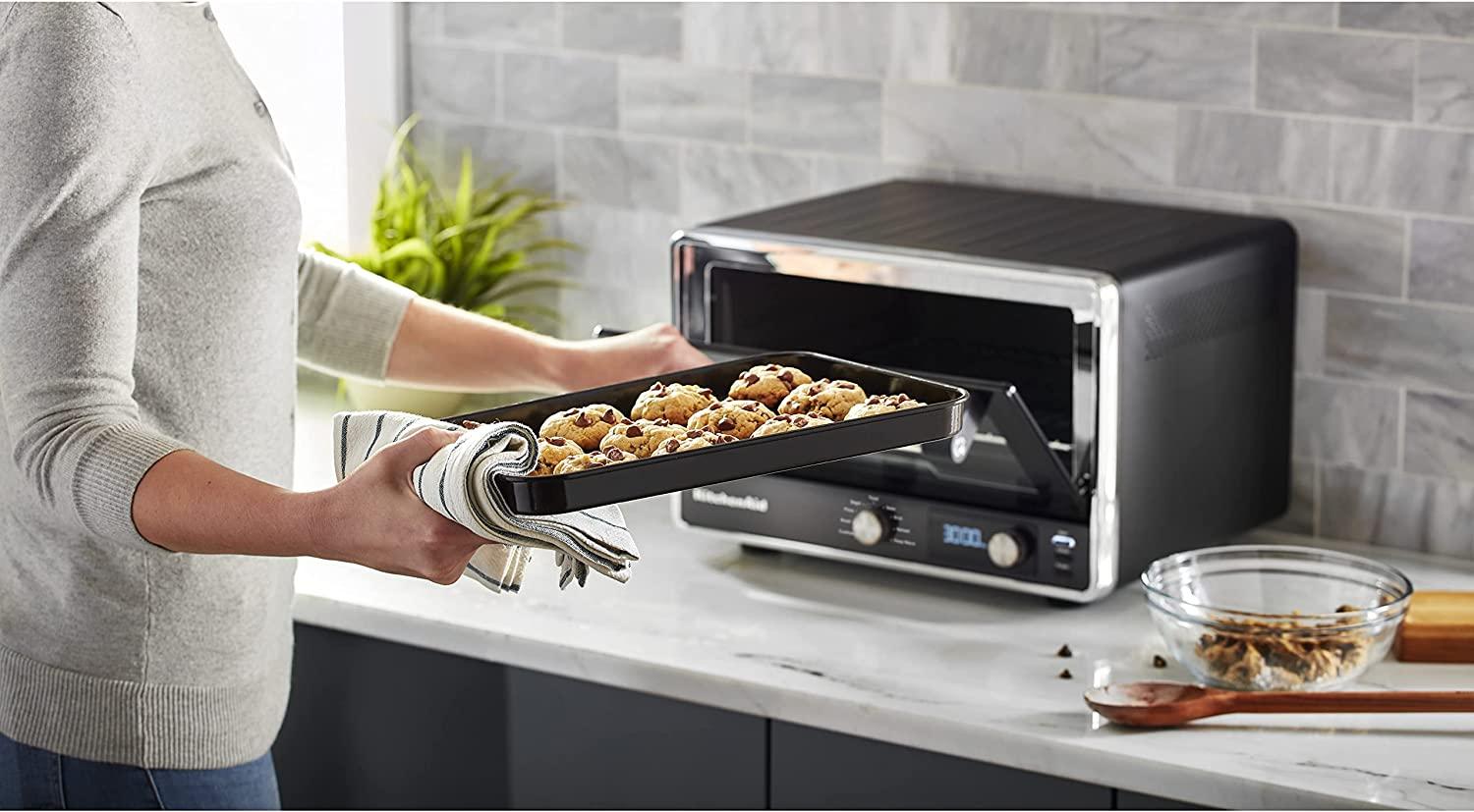 KitchenAid KCO211BM Digital Countertop Toaster Oven, Black Matte