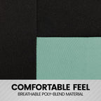 BDK PolyPro Car Seat Covers Full Set in Mint on Black – Front and Rear Split Bench Seat Covers for Cars, Easy to Install Car Seat Cover Set, Car Accessories for Auto Trucks Van SUV