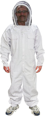 MANN LAKE Economy Beekeeper Suit with Self Supporting Veil, Large