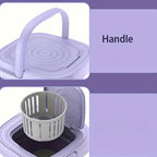 8L Foldable Mini Washing Machine: Fully Automatic Portable &amp; Compact For Baby &amp; Toddler Clothes, Underwear, Panties &amp; Socks!