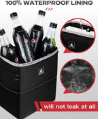 AUJEN Trash Can- Easy-to-Install Car Accessory Interior - Leak-Proof Organizer and Storage Bag for The Back/Front/Console of Any Cars,Sedans, SUVs &amp; Trucks