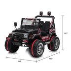 Zimtown Kids Ride On Car Small Double Drive Electric Car 12V Battery Motorized Vehicles Children's Best Toy Car Safe w/ Remote Control, 3 Speeds, Music, Seat Belts, LED Lights Black