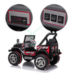 Zimtown Kids Ride On Car Small Double Drive Electric Car 12V Battery Motorized Vehicles Children's Best Toy Car Safe w/ Remote Control, 3 Speeds, Music, Seat Belts, LED Lights Black