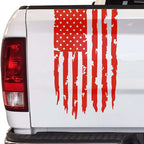 Show Your Patriotism with this American Flag Pickup Truck Car Sticker!