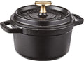 Staub Cast Iron 0.75-qt Round Cocotte - Matte Black, Made in France