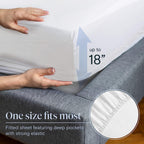 LuxClub 6 PC King Size Sheet Set Bamboo Sheets Deep Pockets 18" Eco Friendly Wrinkle Free Cooling Sheets Machine Washable Hotel Bedding Silky Soft - White King