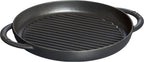 Staub Cast Iron 10-inch Pure Grill - Black Matte, Made in France