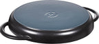 Staub Cast Iron 10-inch Pure Grill - Black Matte, Made in France