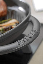 Staub Cast Iron 10-inch Pure Grill - Black Matte, Made in France