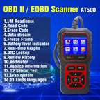 Car Code Reader, OBD2 Car Code Scanner VoltaTester Engine Fault Code Scanner CranAnd Charging Tester Diagnostic Tool For OBDII Protocol Cars