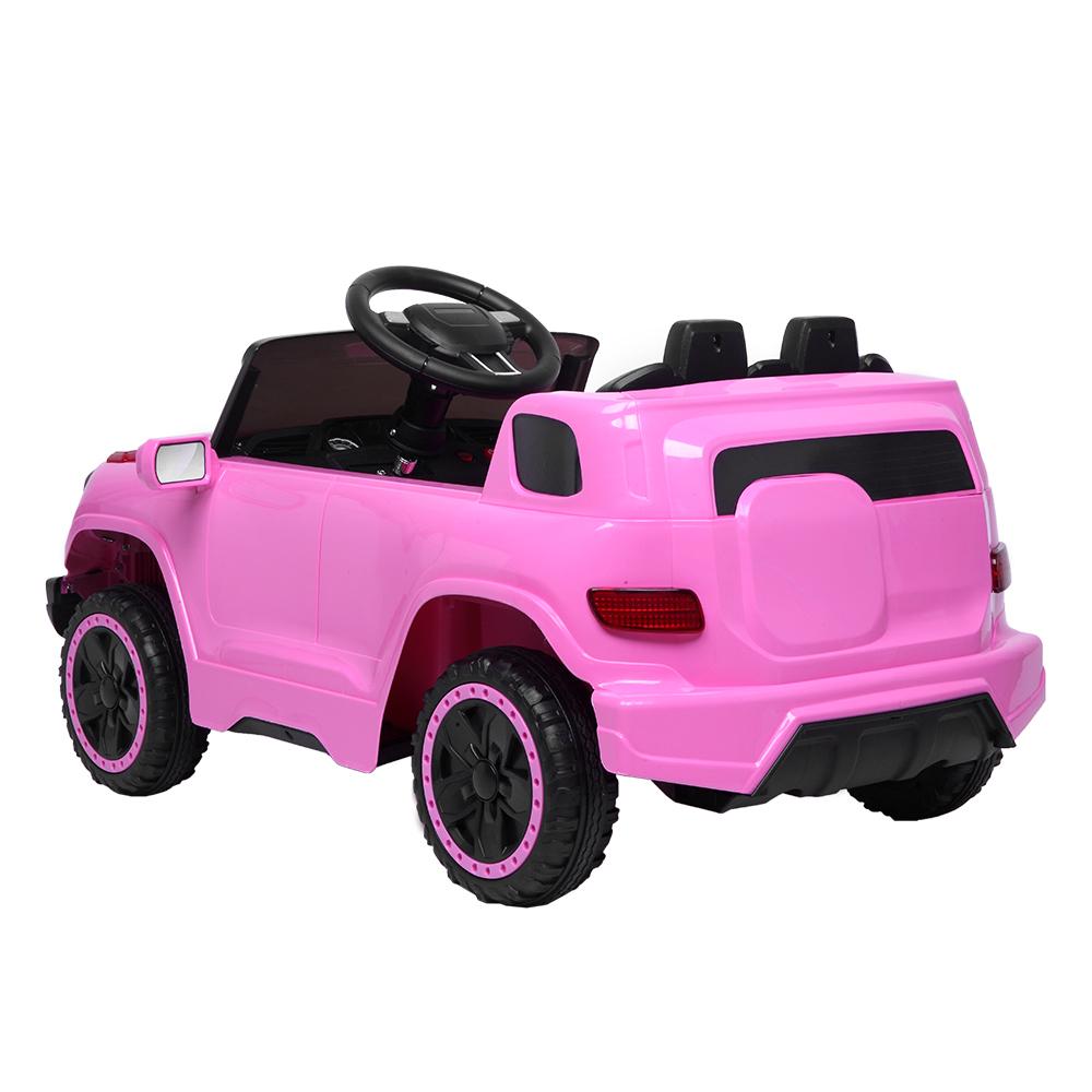 Zimtown Electric Car with 35W*1 6V7AH*1 Battery Children Car Pre-Programmed Music and Ride on Car Remote control Pink