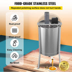 Electric Honey Extractor, 4 or 8 Frame Beekeeping Extractor, Food-Grade  Steel Honeycomb Drum Spinner, Apiary CentrifuEquipment with Height Adjustable Stand and Transparent Lid