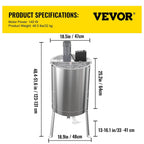 Electric Honey Extractor, 4 or 8 Frame Beekeeping Extractor, Food-Grade  Steel Honeycomb Drum Spinner, Apiary CentrifuEquipment with Height Adjustable Stand and Transparent Lid