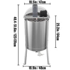 Electric Honey Extractor, 4 or 8 Frame Beekeeping Extractor, Food-Grade  Steel Honeycomb Drum Spinner, Apiary CentrifuEquipment with Height Adjustable Stand and Transparent Lid