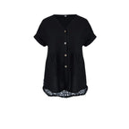 leopard v neck top