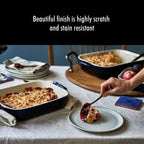 STAUB Ceramics Rectangular Baking Dish Set, 2 pc, Dark Blue