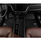 3W Floor Mats for Volvo XC60 (2018-2020) - Front&amp;Rear 2 Rows TPE All Weather Heavy Duty Custom Fit T5 T6 Momentum Floor Liner (Not for Hybrid), Black