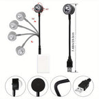 USB Music Rhythm Magic StaEffect Projection Lamp LED Party Disco StaLight Romantic Atmosphere LED Light For Cars Bedrooms Parties