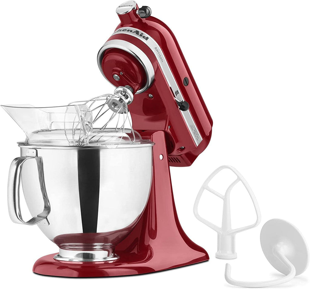 KitchenAid KSM150PSER Artisan Tilt-Head Stand Mixer with Pouring Shield, 5-Quart, Empire Red