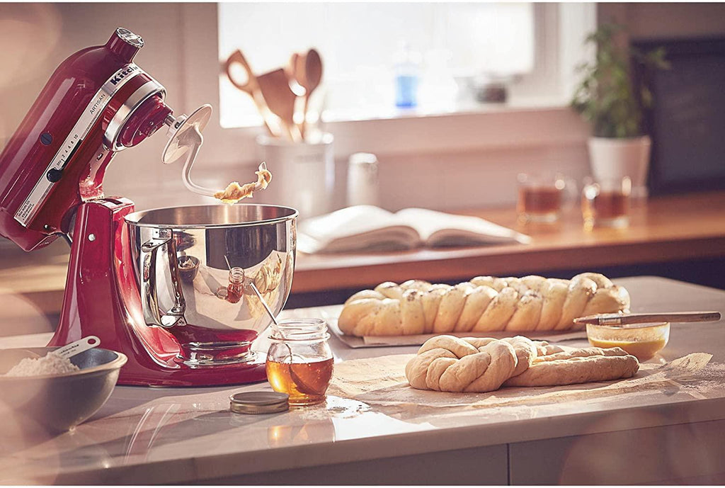 KitchenAid KSM150PSER Artisan Tilt-Head Stand Mixer with Pouring Shield, 5-Quart, Empire Red