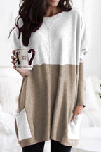 Round Neck Long Sleeve Colouring T-Shirt