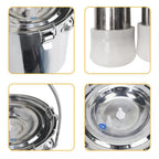 Cow MilMachine 5L Pulsation Vacuum Electric Portable  Steel Kit, High Configuration Double Head Teat Cups for Cow