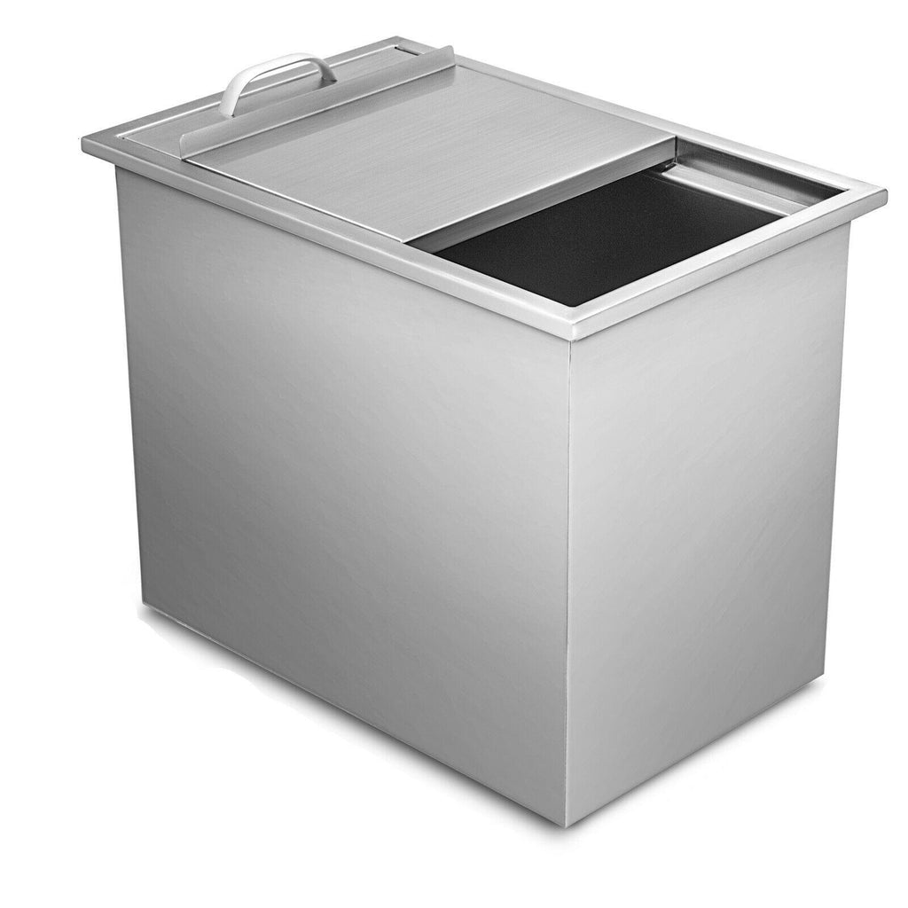 Outdoor Kitchen Drop-in Ice Chest Basin Insulated Wall Cooler Beer Beverage