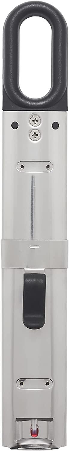 KitchenAid KQ907 Curved Stainless Steel Paddle Style Candy and Deep Fry Thermometer with pan clip, TEMPERATURE RANGE: 100F to 400F, Black