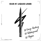 NYX PROFESSIONAL MAKEUP Epic Ink Liner, Waterproof Liquid Eyeliner - Black, Vegan Formula