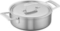 Demeyere Industry 5-Ply 4-qt Stainless Steel Deep Saute Pan, Silver