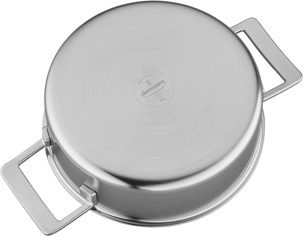 Demeyere Industry 5-Ply 4-qt Stainless Steel Deep Saute Pan, Silver
