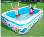 SEYE1° Outdoor Rectangular Swimming Pool Inflatable Household Baby Wear-Resistant Thick Marine Ball Pool Family for Kids AdultsBabiesGarden