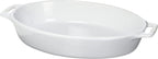 STAUB Ceramics Oval Baking Dish, 11-inch, White