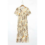 vintage autumn midi dress