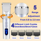 Kit Trimmer Rechargeable Wireless for Mens Professional Sheet Of Ceramic